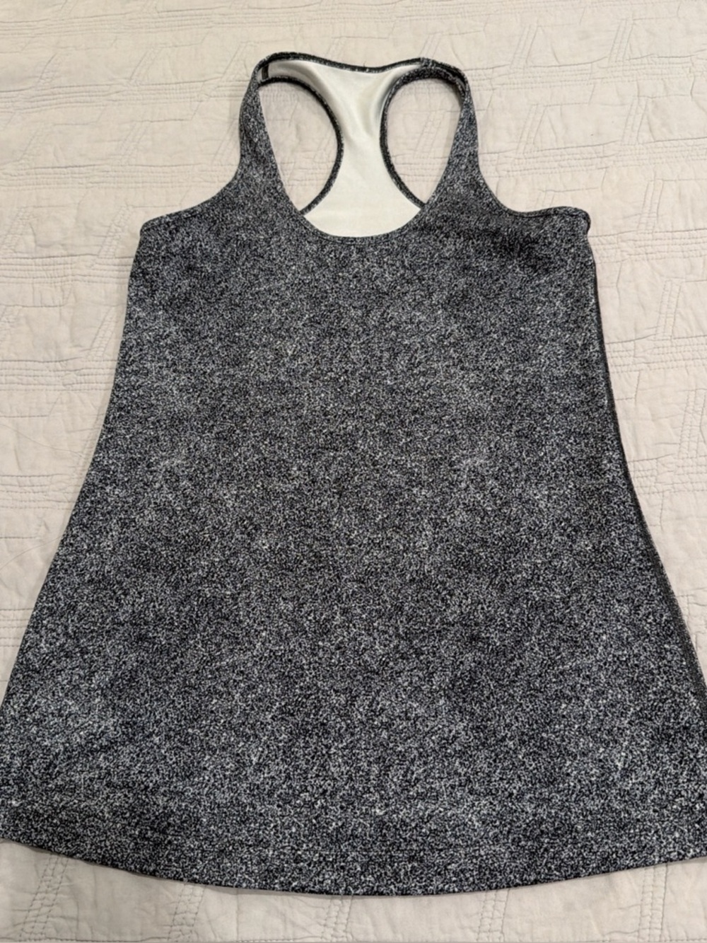 Women's Lululemon Cool black speckled Racerback Tank Top - Performance Style
